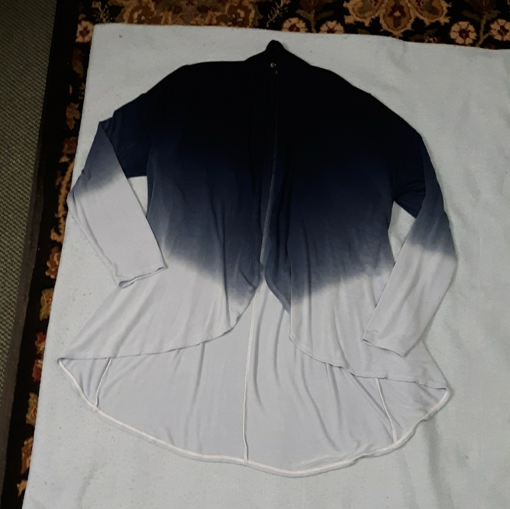 Blue Ombre Waterfall Jacket